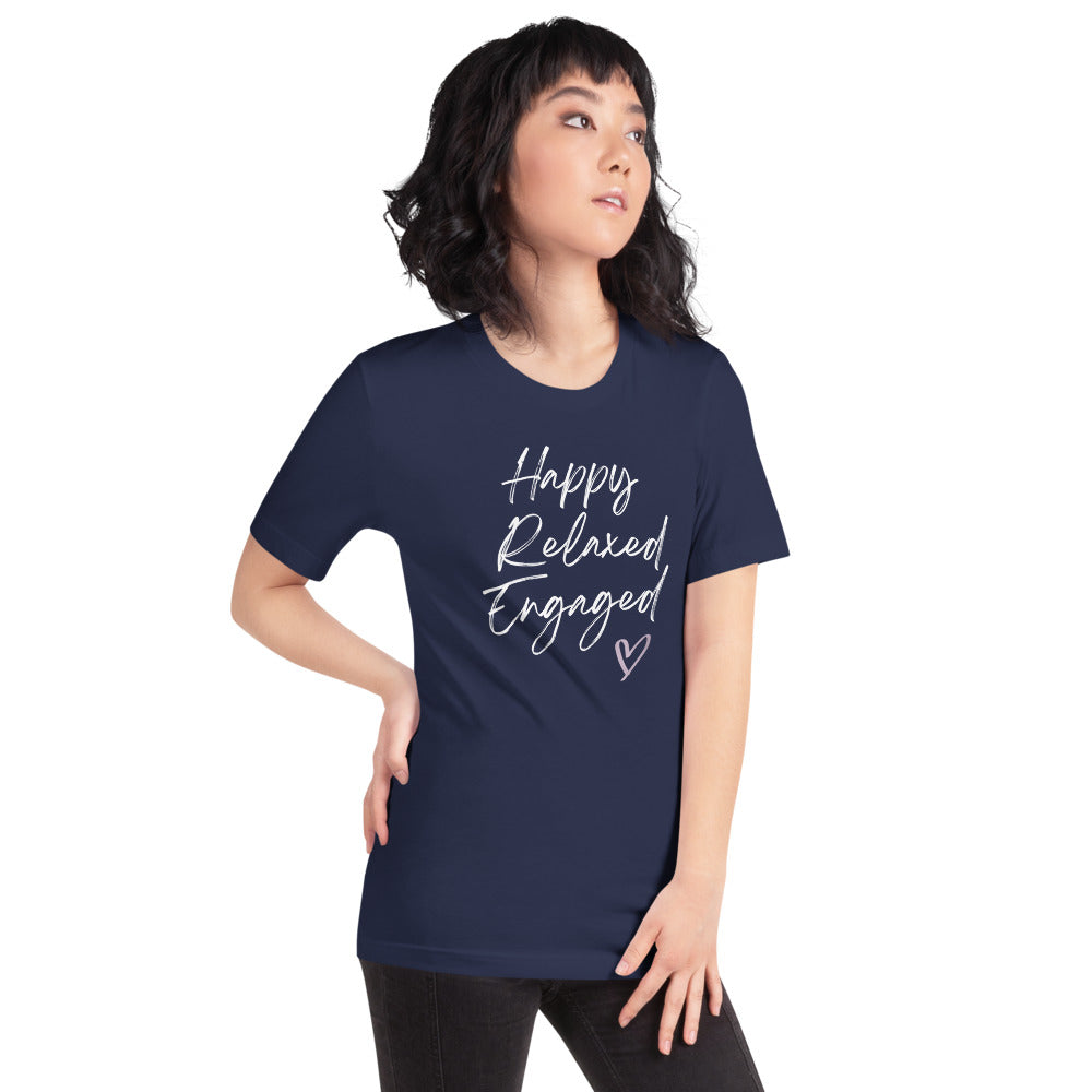 Happy Relaxed Engaged Short-Sleeve Unisex T-Shirt